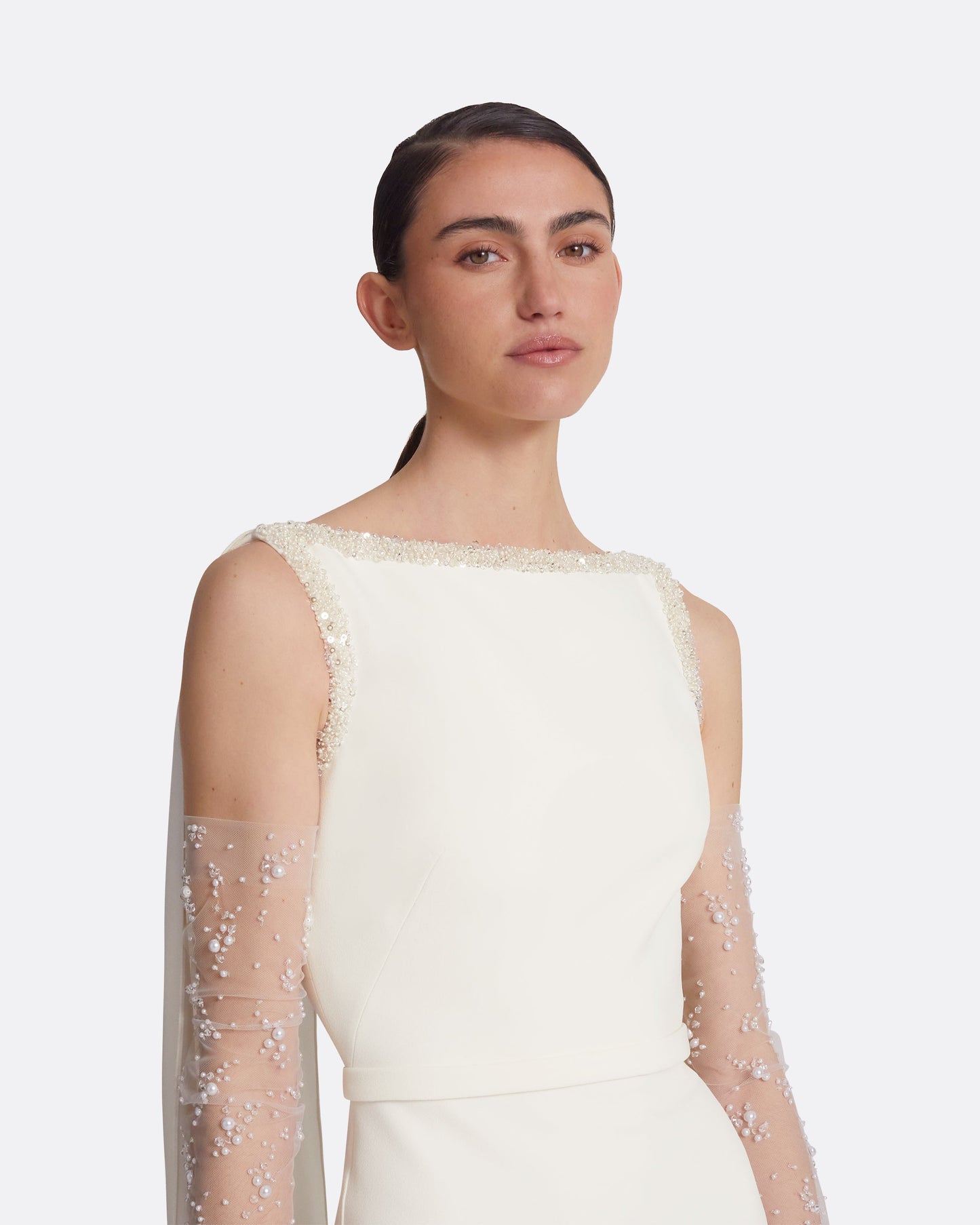 Ginevra Ivory Long Dress