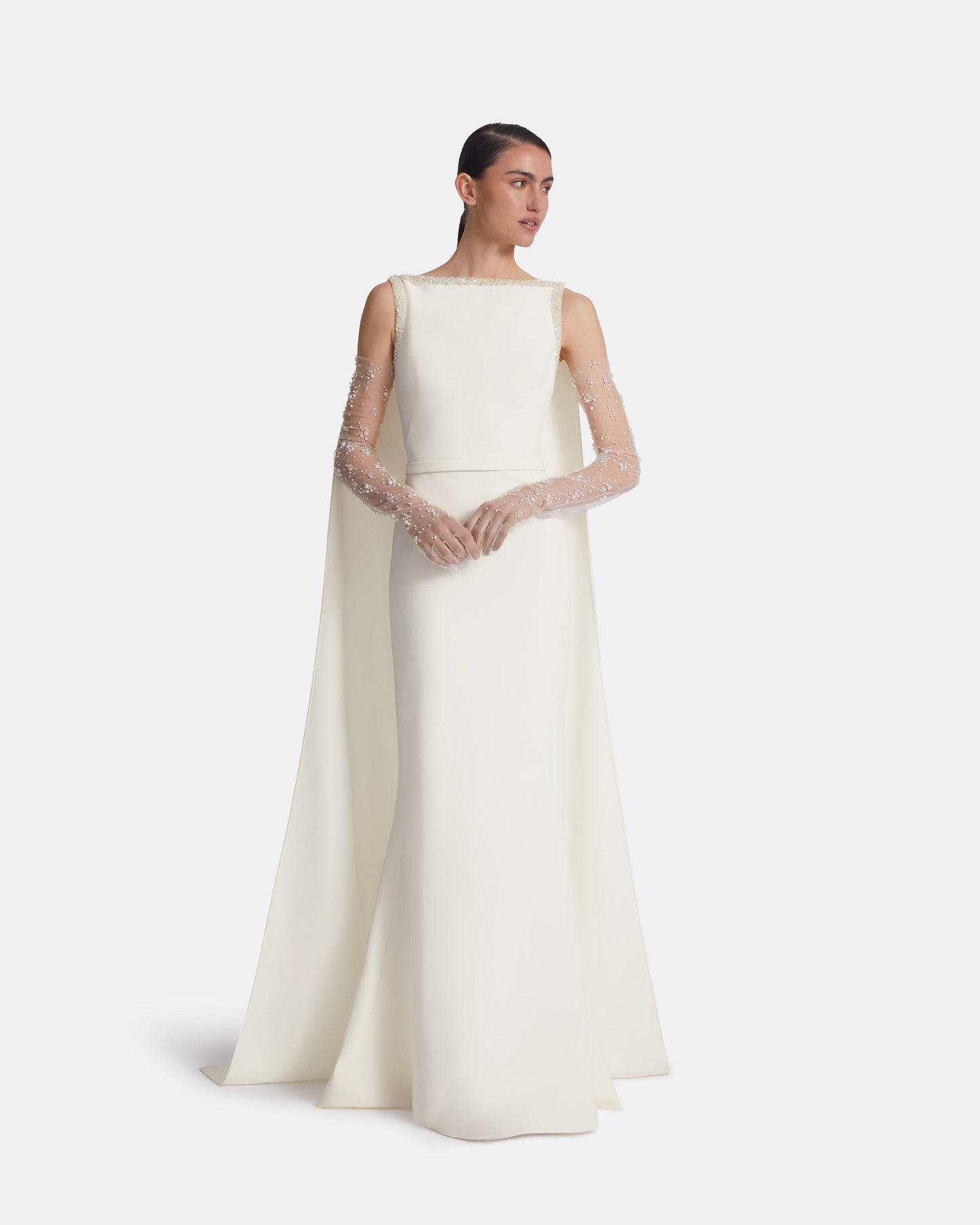 Ginevra Ivory Long Dress