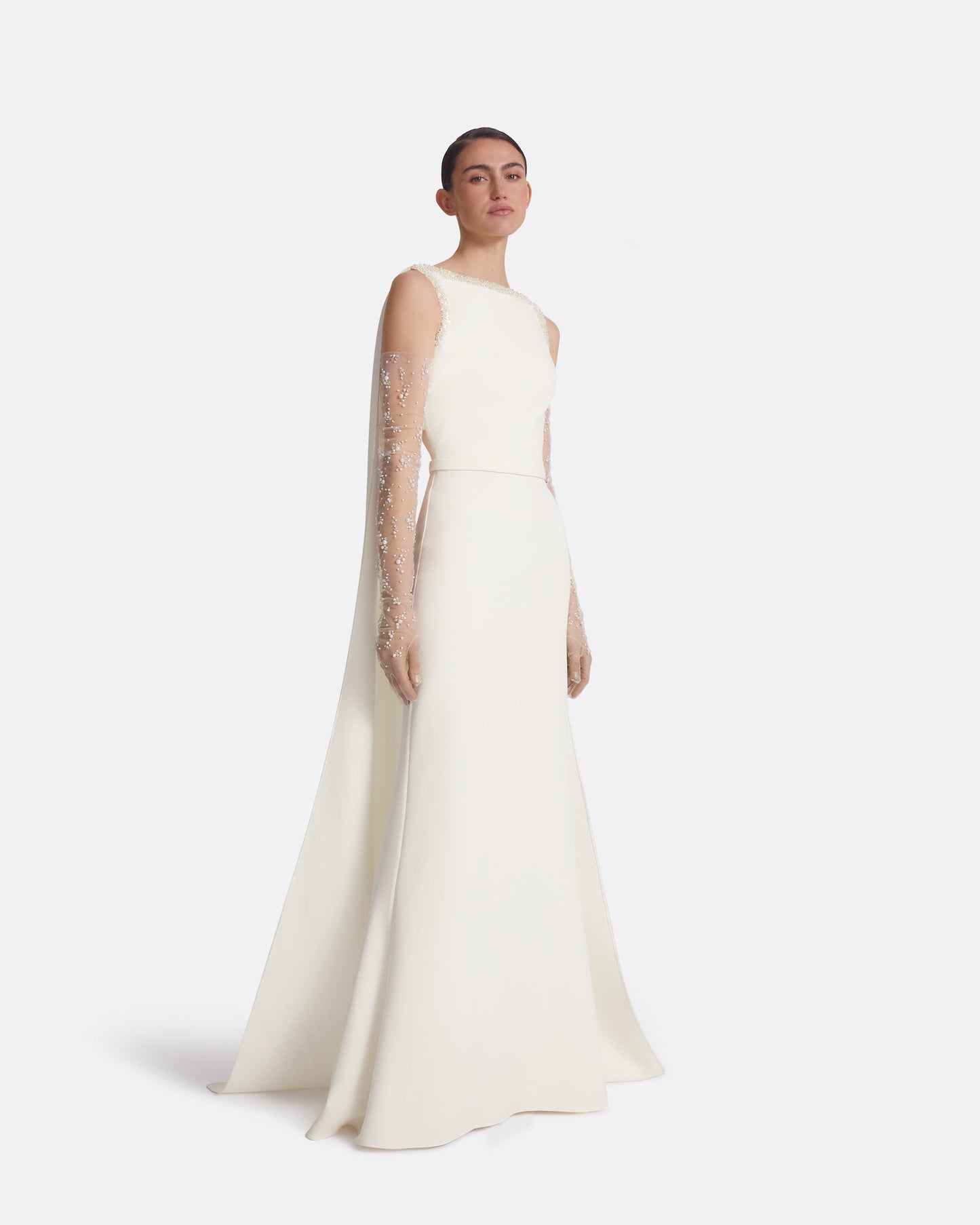 Ginevra Ivory Long Dress