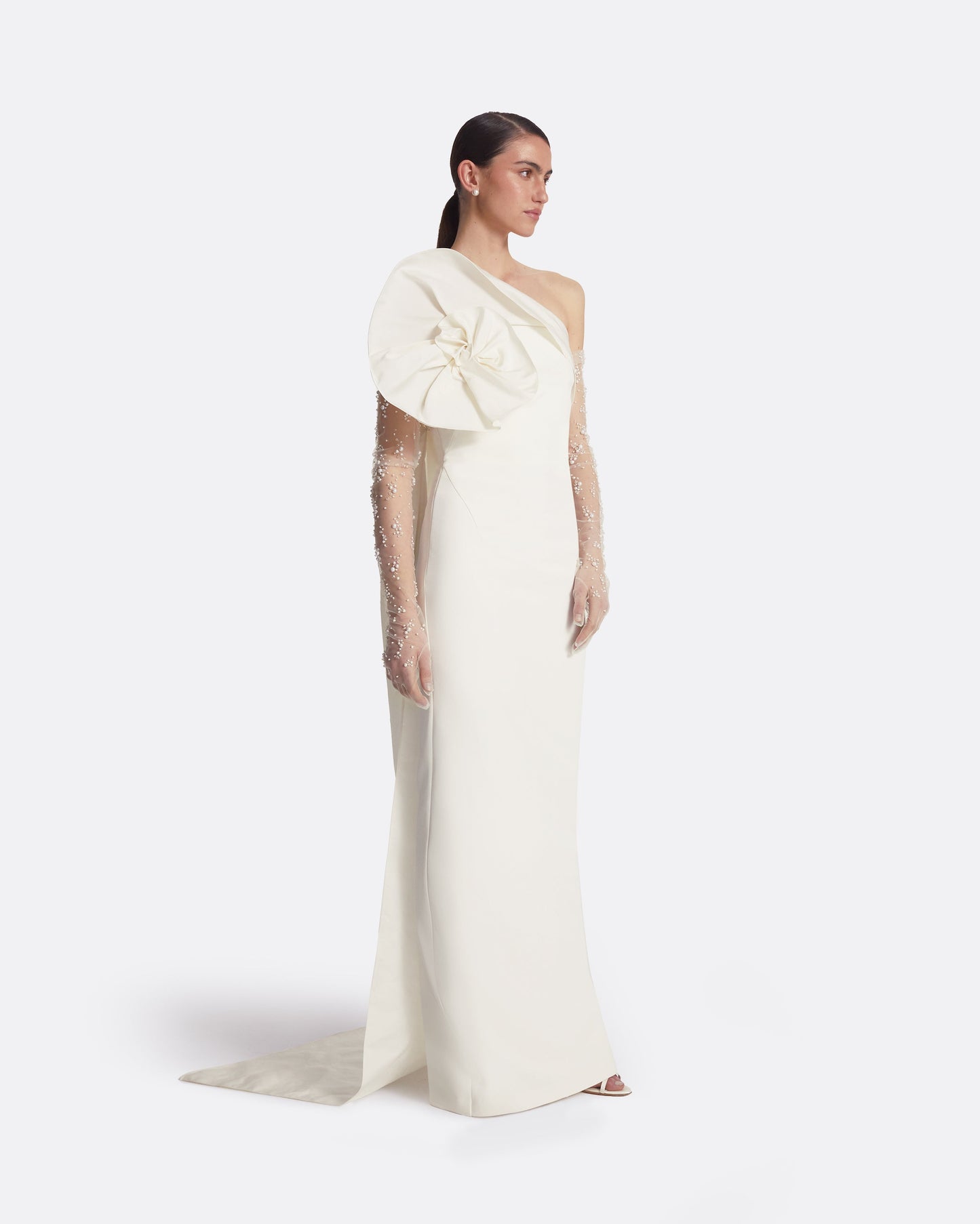 Briannie Ivory Long Dress