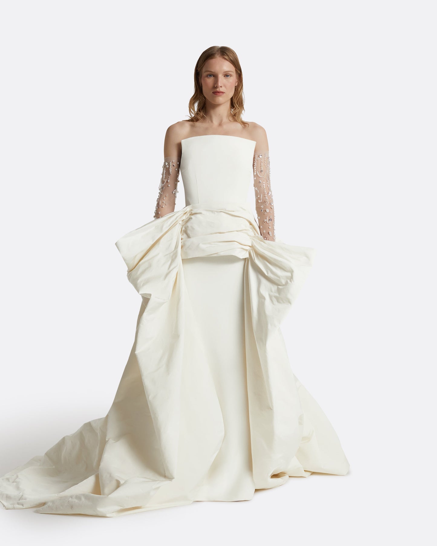 Zuhal Ivory Long Dress