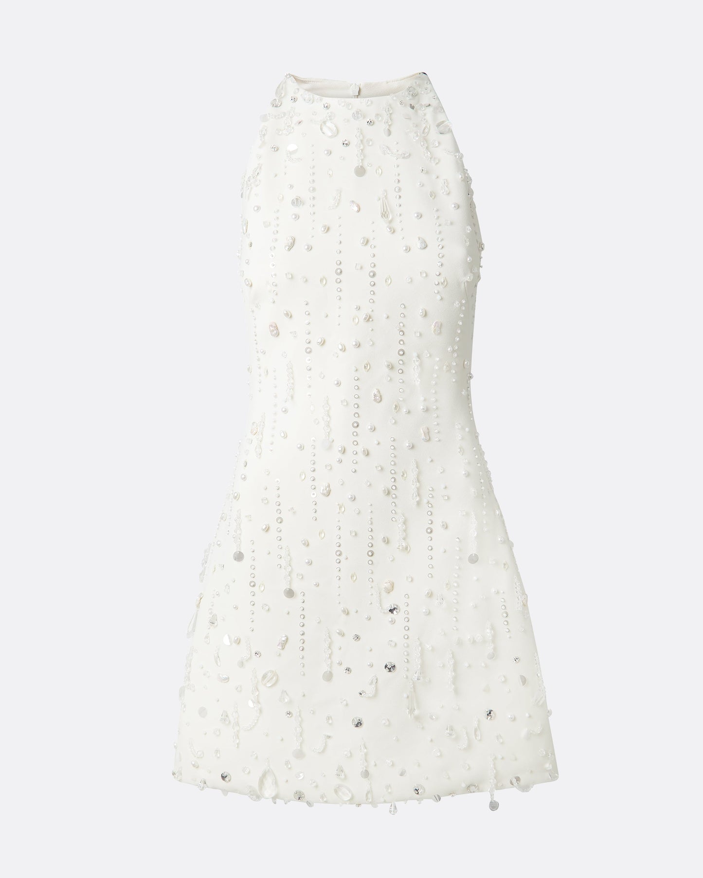 Rosmand Ivory Short Dress