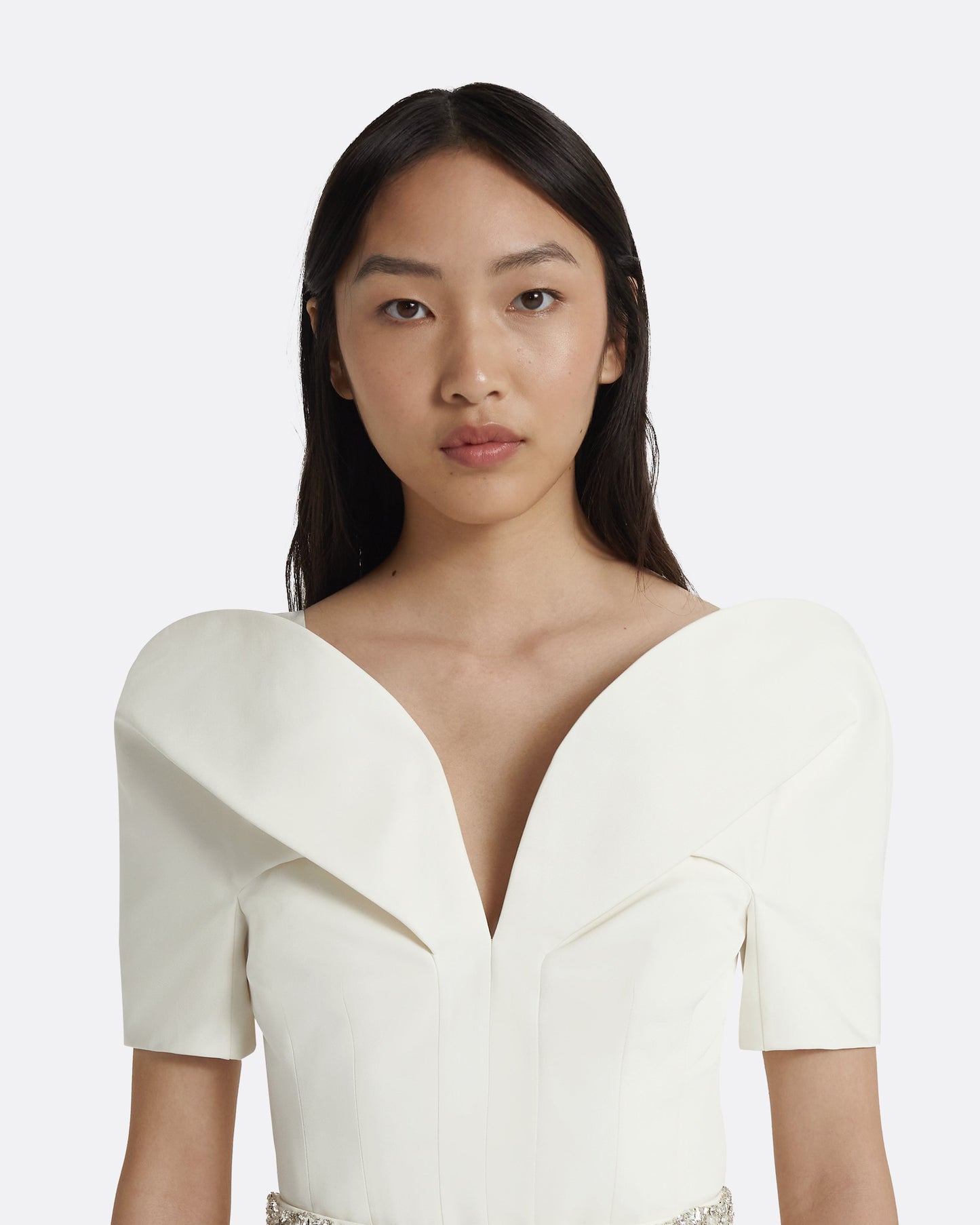 Kara Dresses In Ivory With Crystal