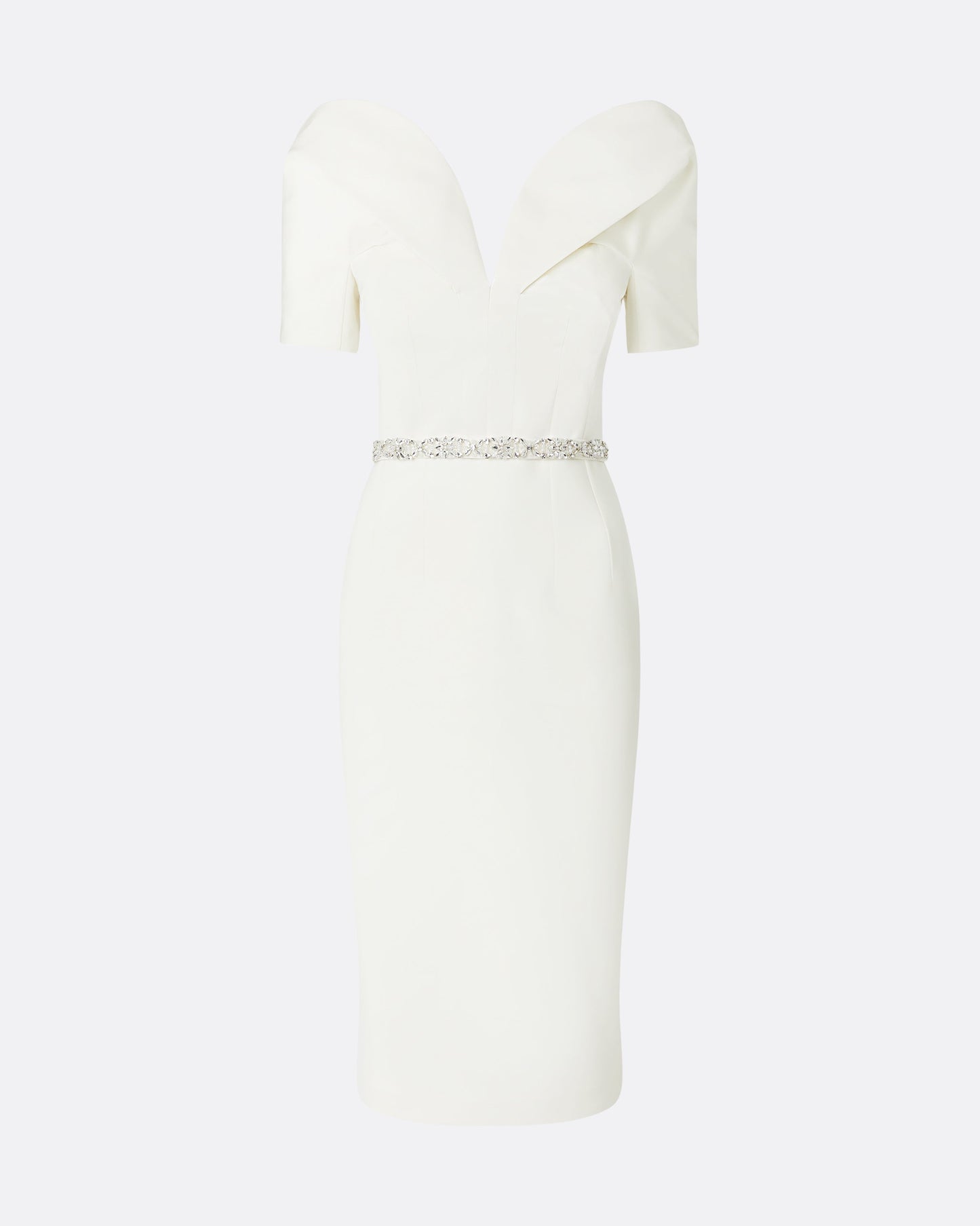 Kara Dresses In Ivory With Crystal