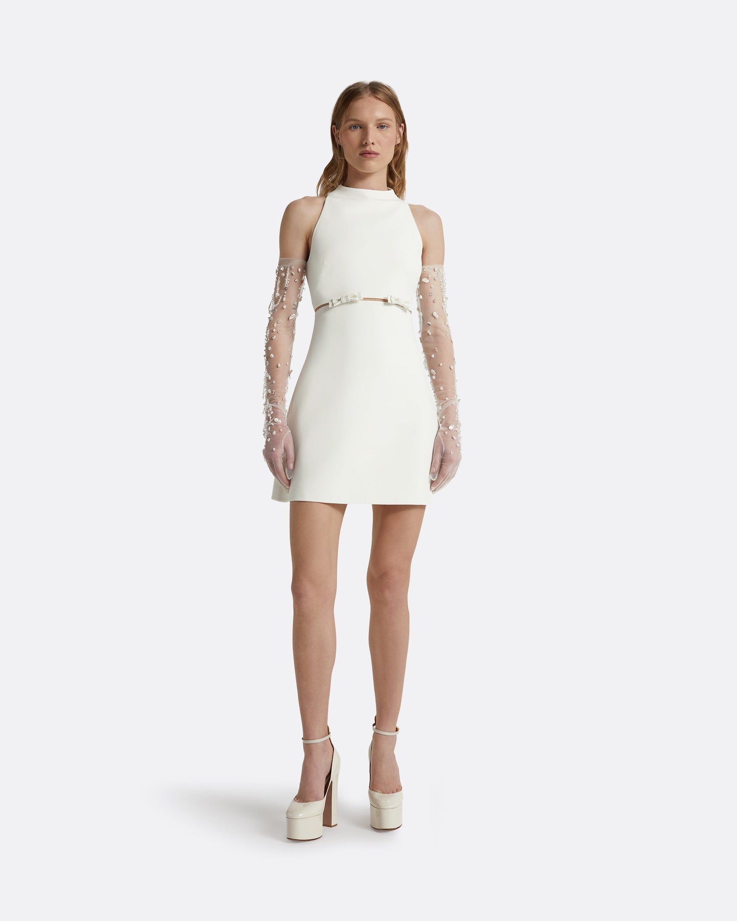 Jalie Ivory Mini Dress