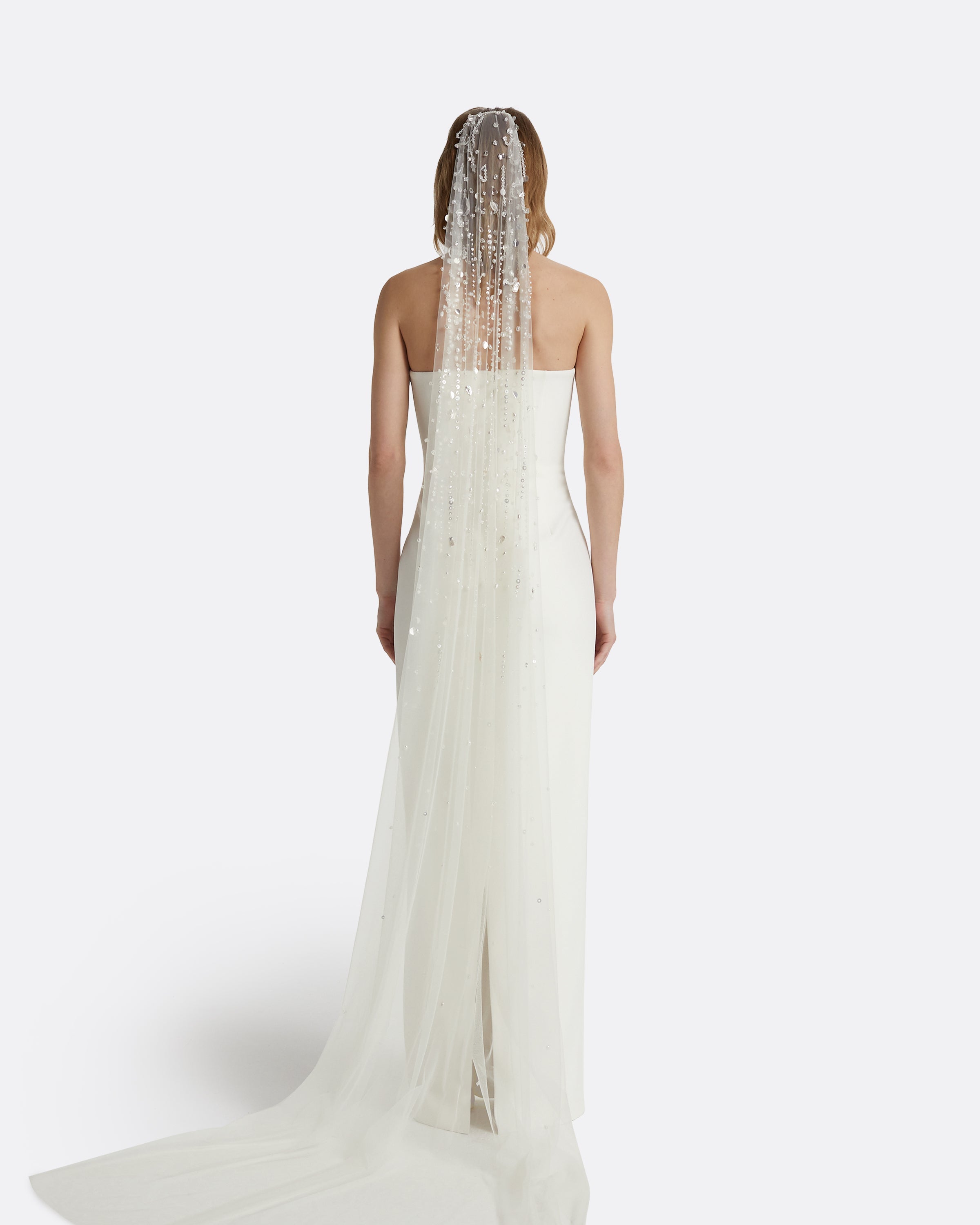 Edith Cecil Embroidered Veil