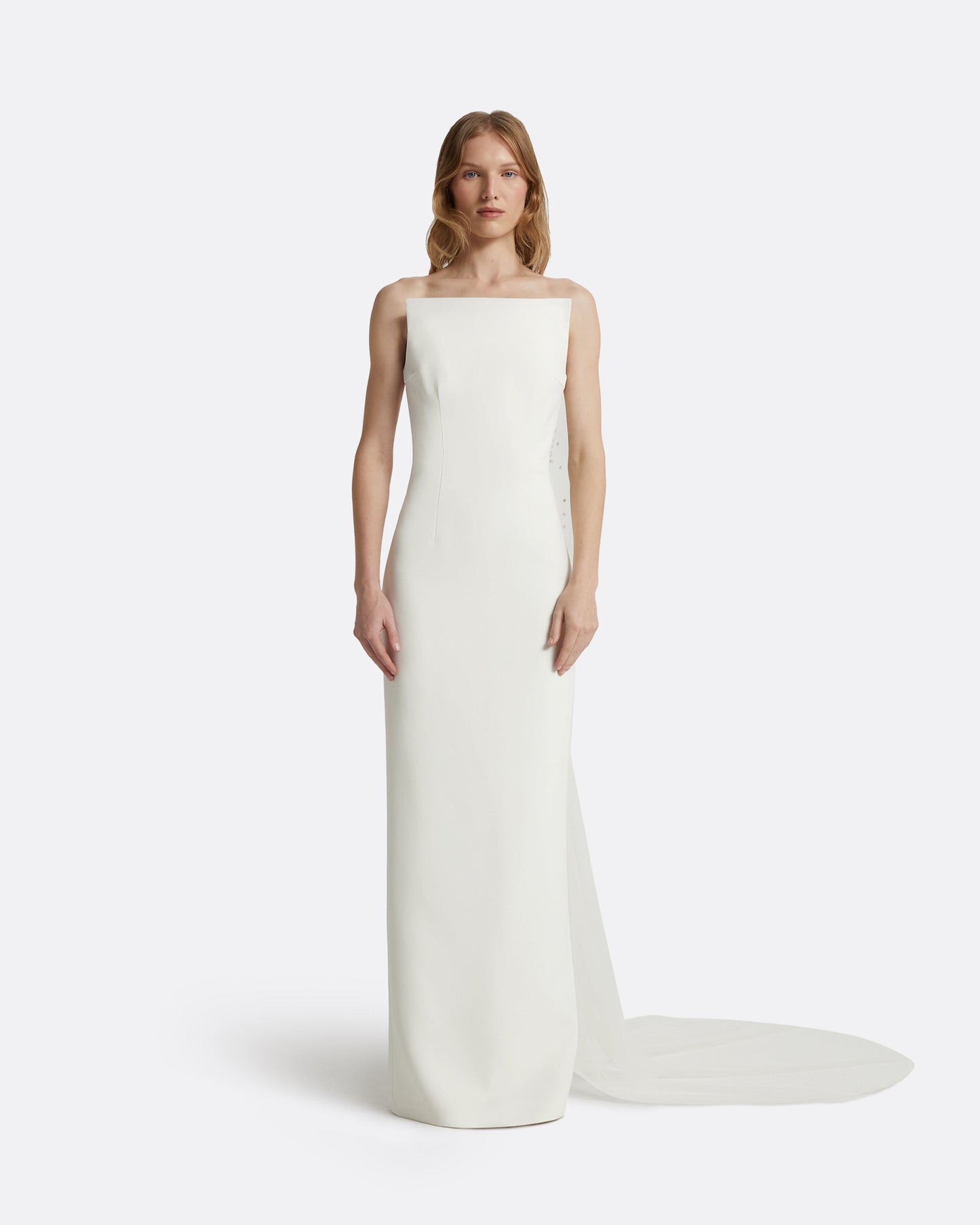 Zuhal Ivory Long Dress
