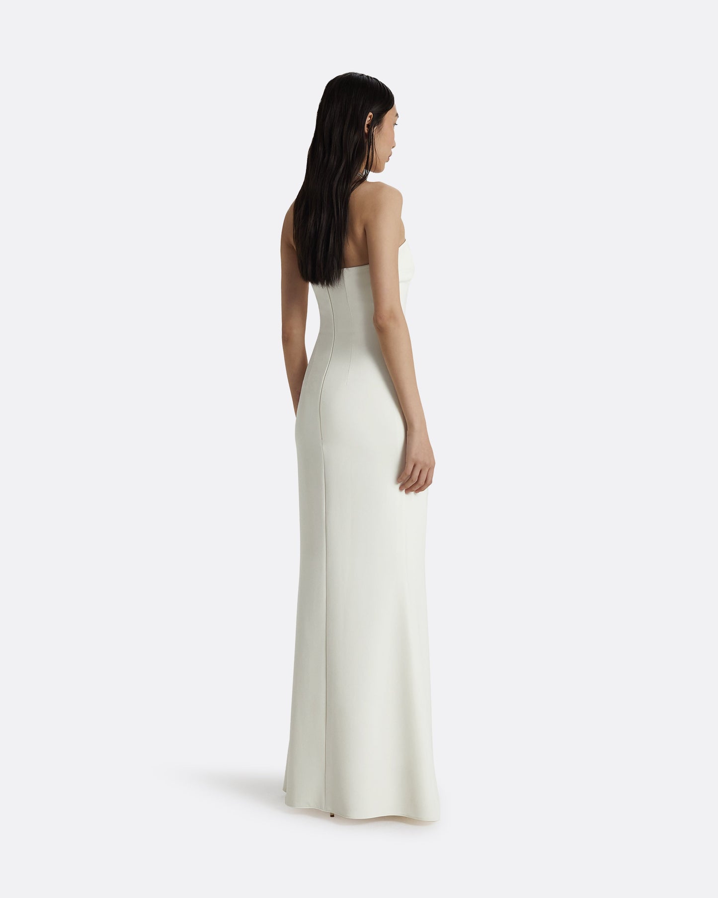 Soshin Ivory Strapless Dress