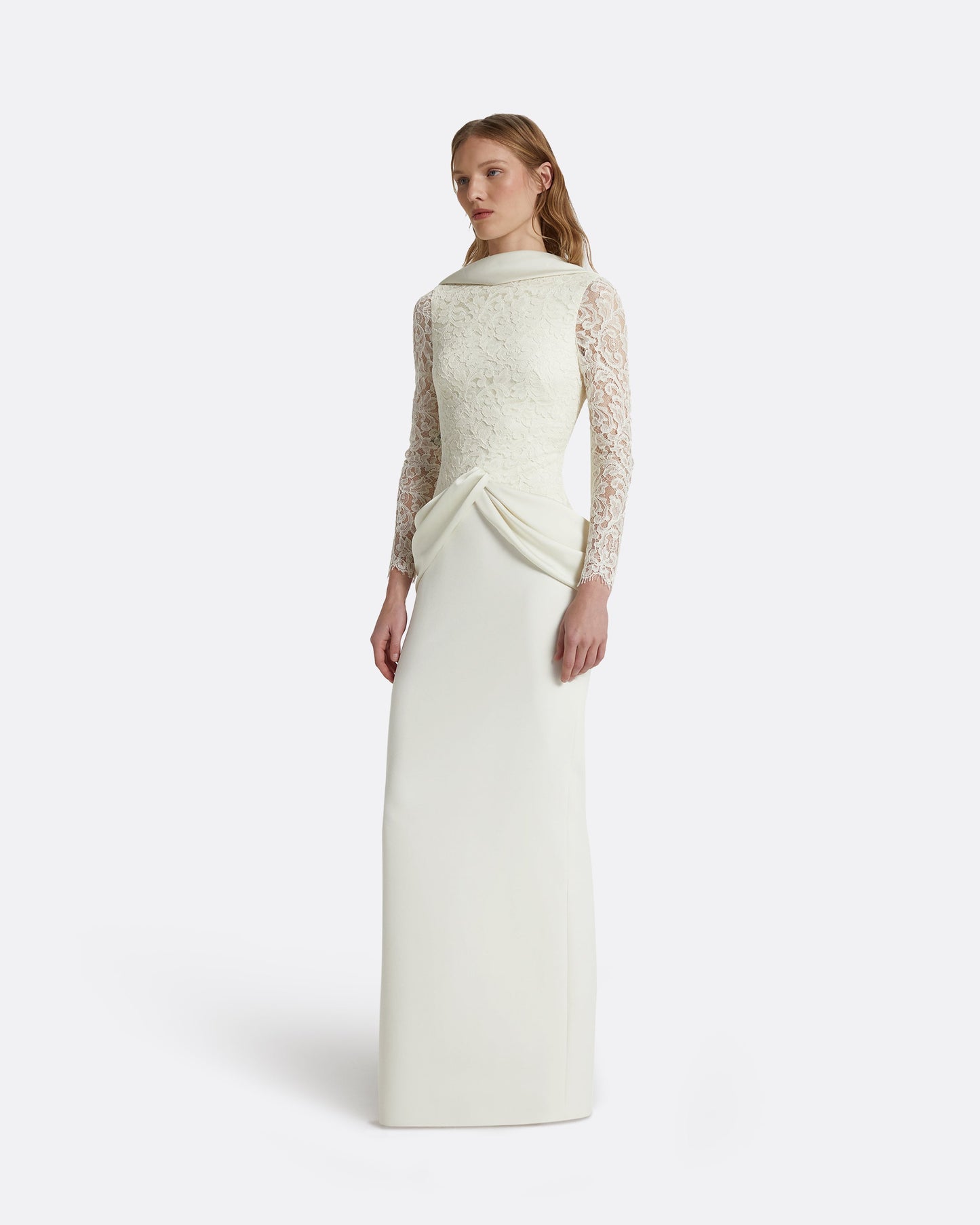 Serryna Long Dresses In Ivory