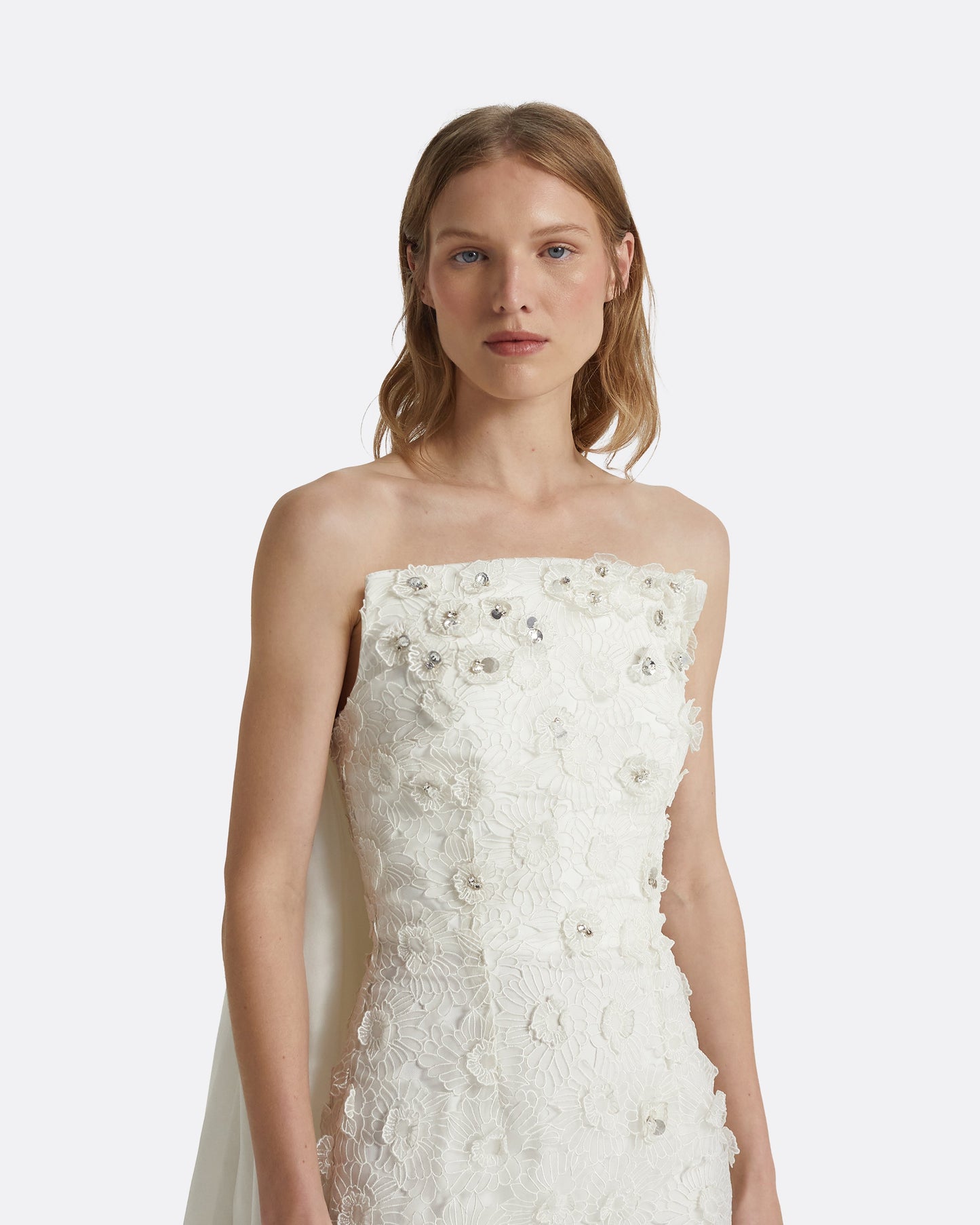 Olena Long Dresses In Ivory