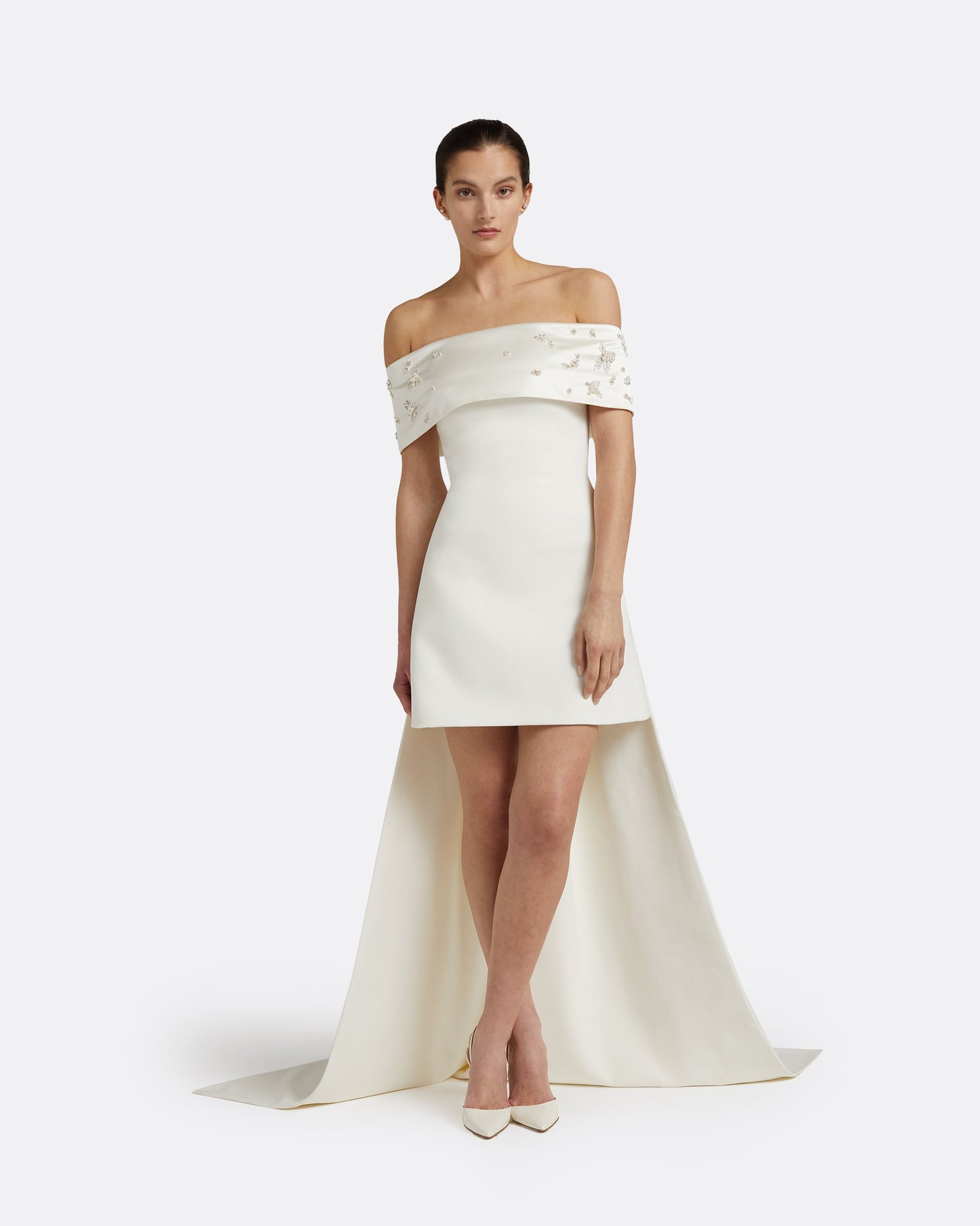 Shina Ivory Short Dress