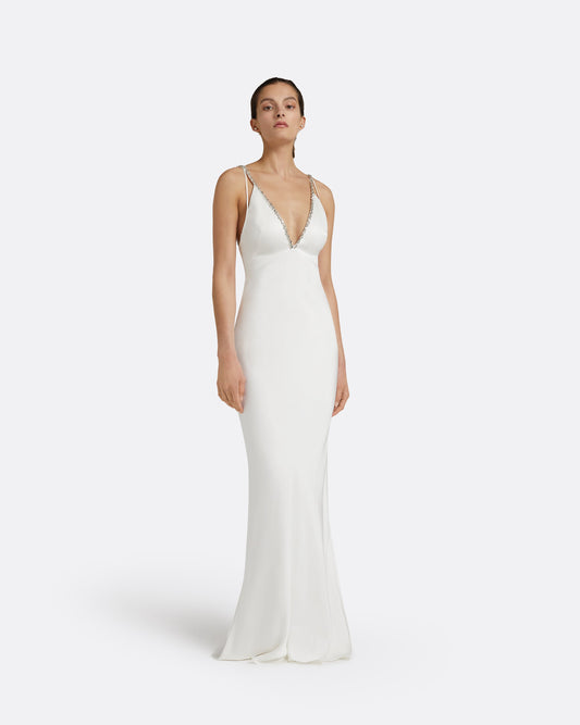 Bella Ivory Long Dress