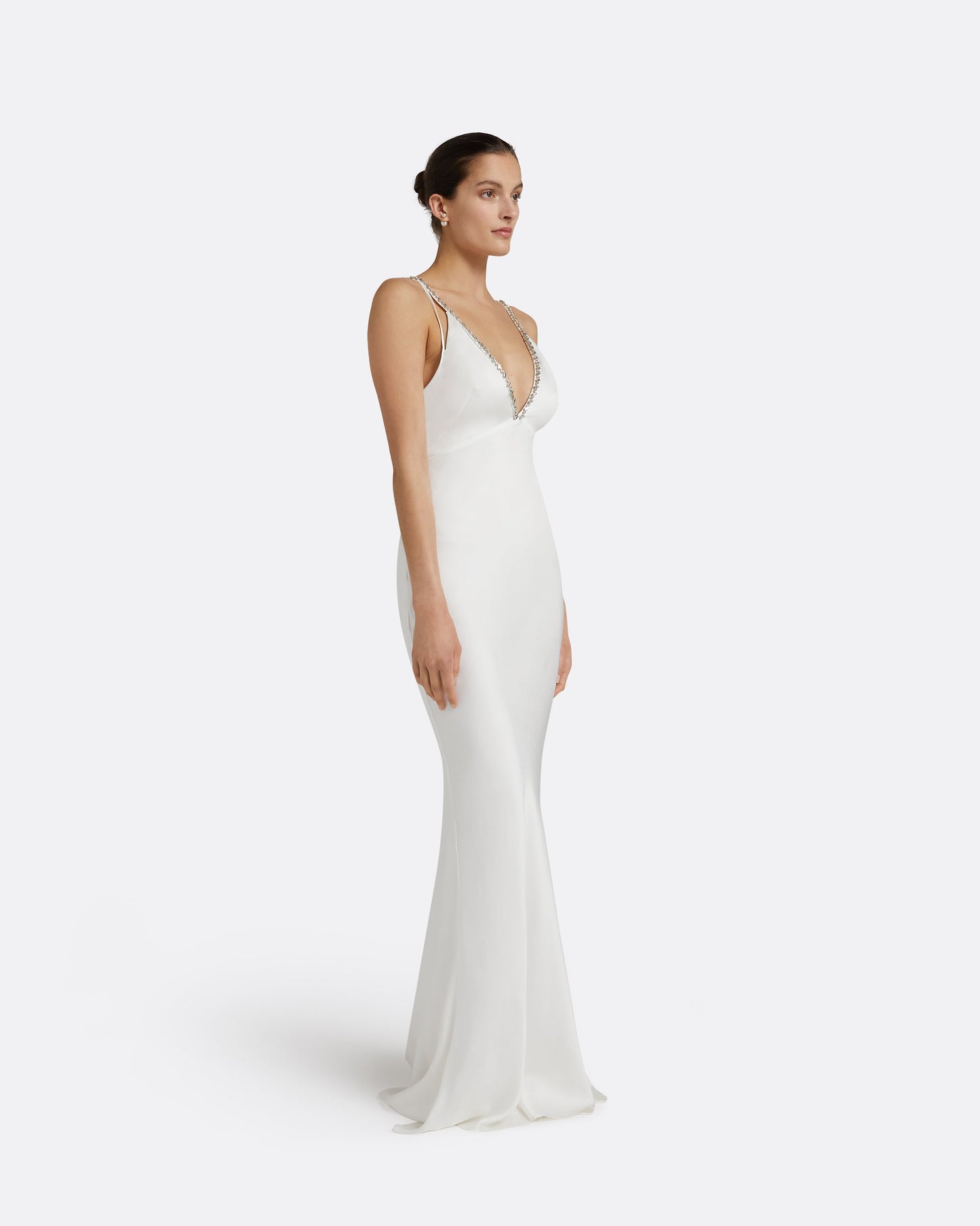 Bella Ivory Long Dress