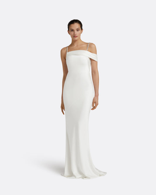 Brooke Ivory Long Dress