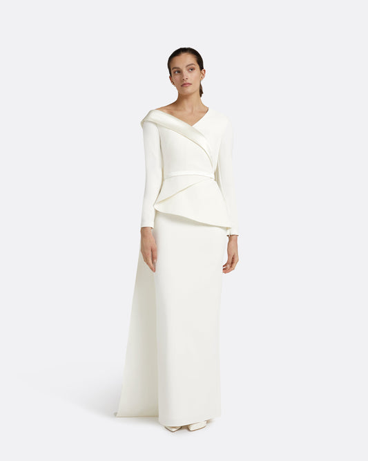 Davina Ivory Long Dress
