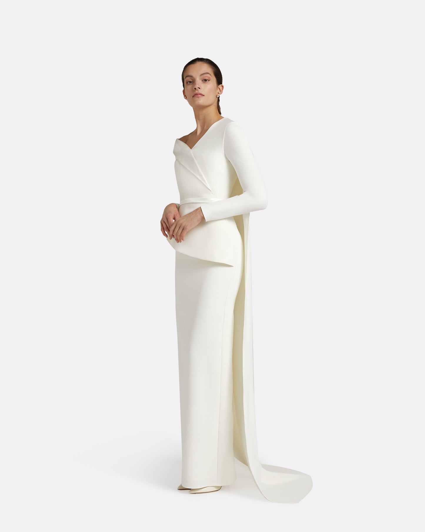 Davina Ivory Long Dress