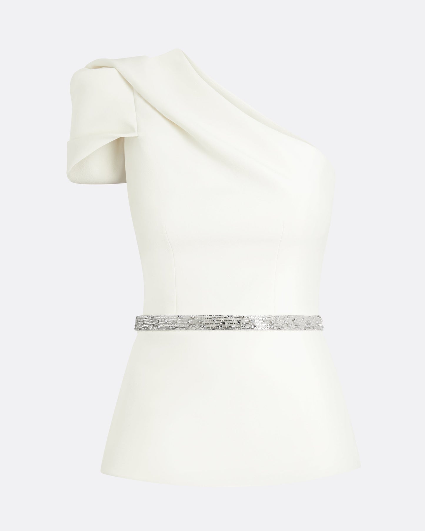 Xebe Ivory Top With Embroidered Belt