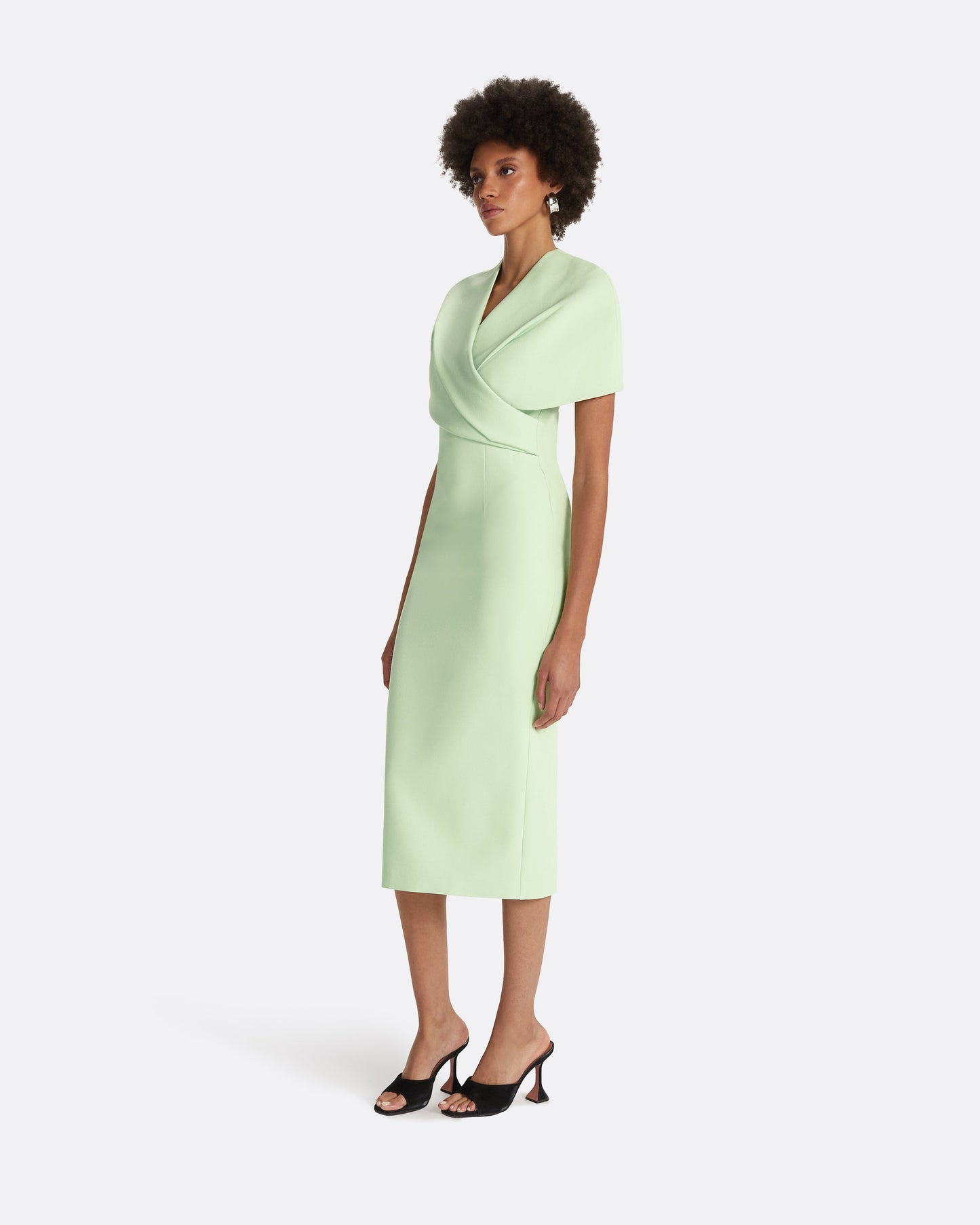 Flora Aloe Midi Dress