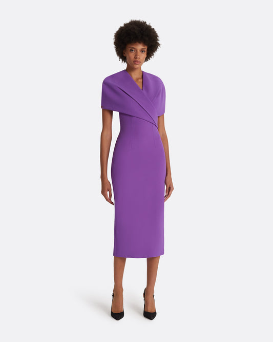 Flora Lilac Midi Dress