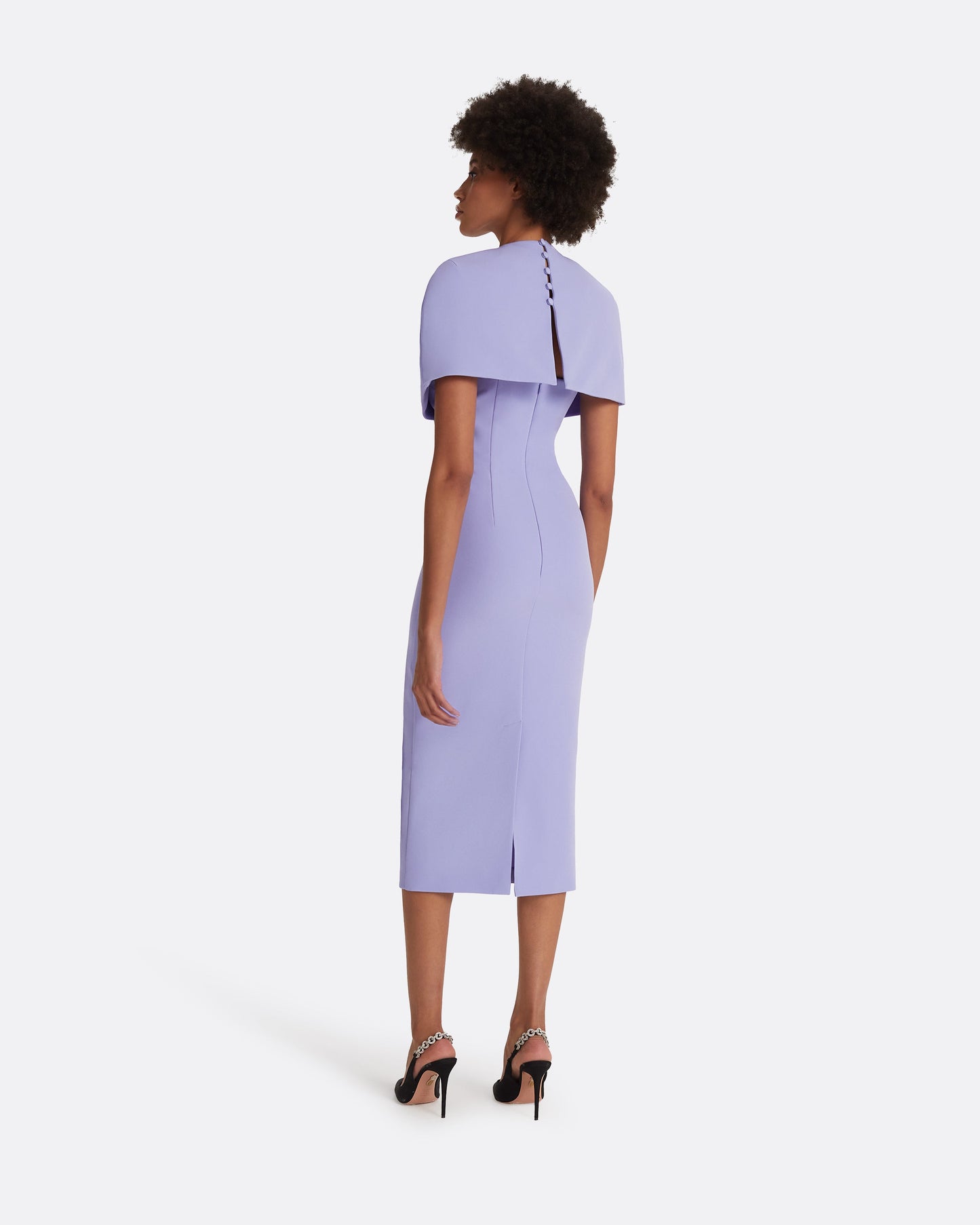 Flora Periwinkle Midi Dress