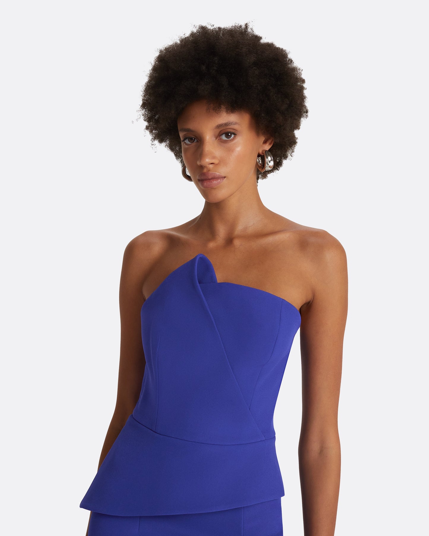 Delani Azure Blue Midi Dress