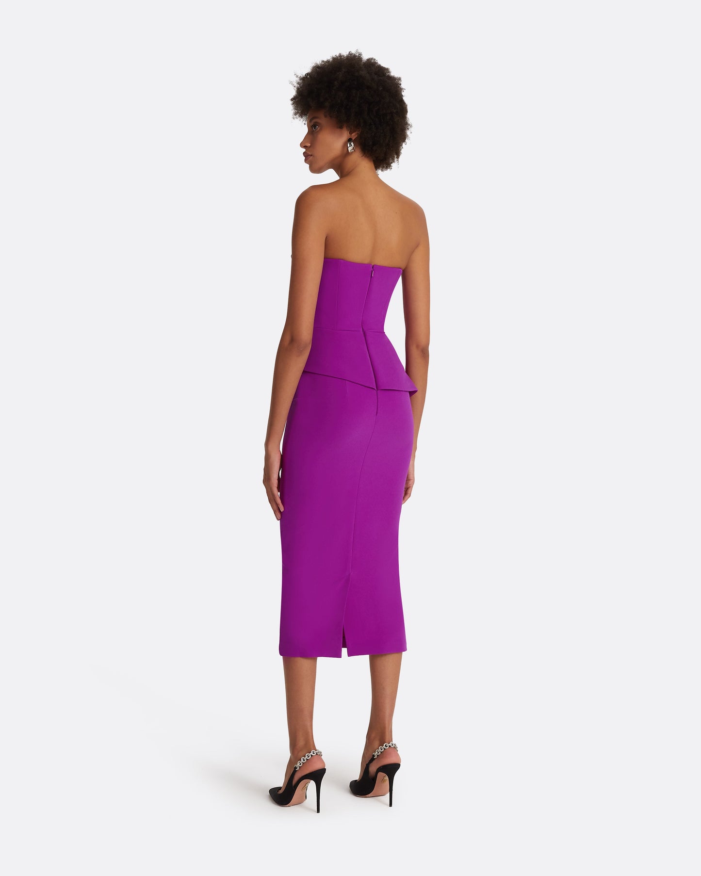 Delani Magenta Midi Dress