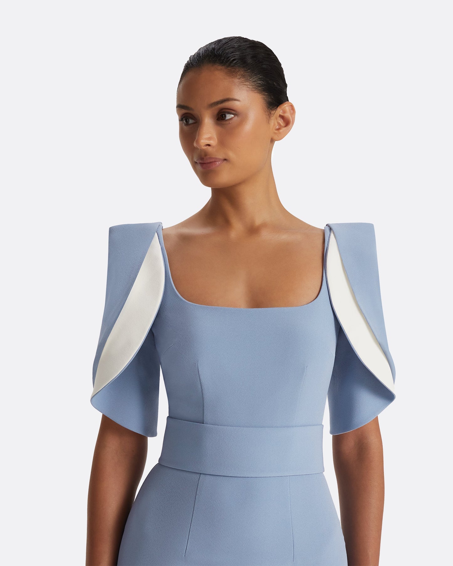 Dara Blue Ash Long Dress