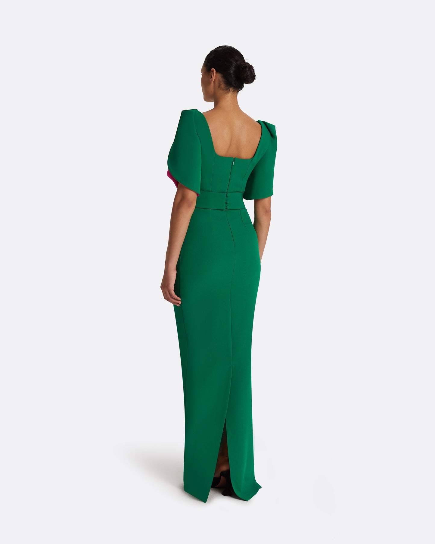 Dara Jewel Green Long Dress