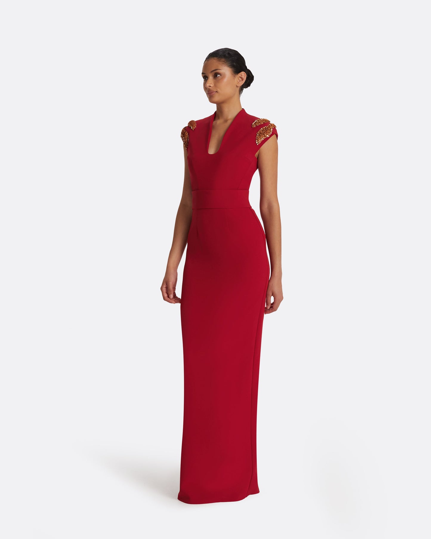 Dana Azalea Red Long Dress