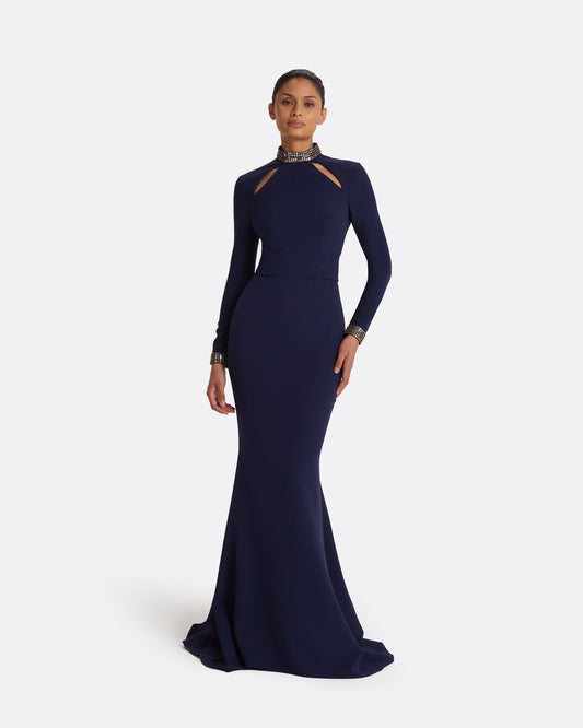 Kamala Azurite Blue Long Dress