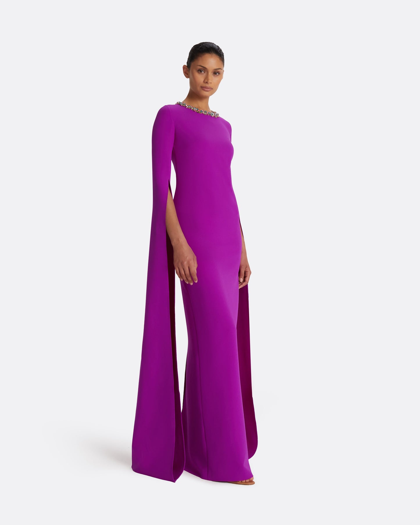 Talina Magenta Long Dress