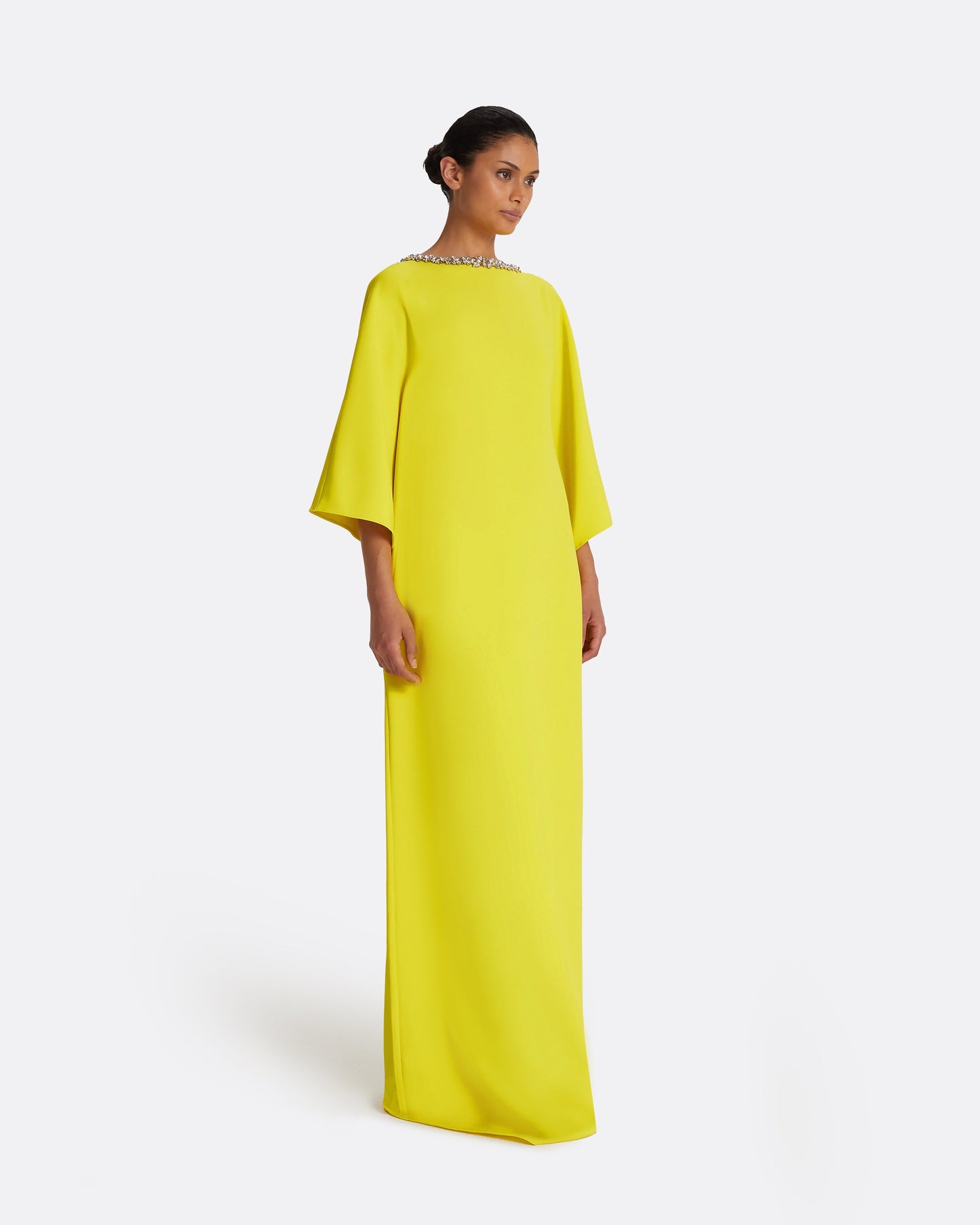 Amarella Chartreuse Long Dress
