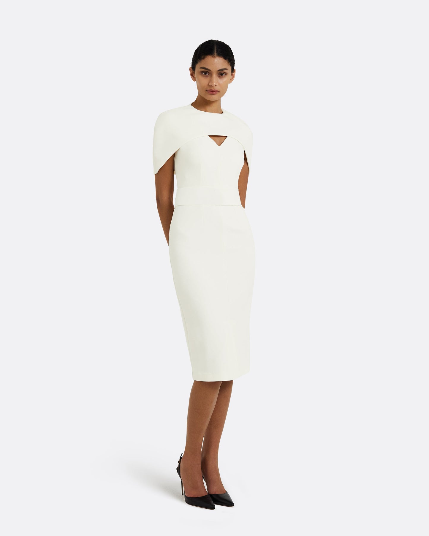 Rosa Ivory Midi Dress