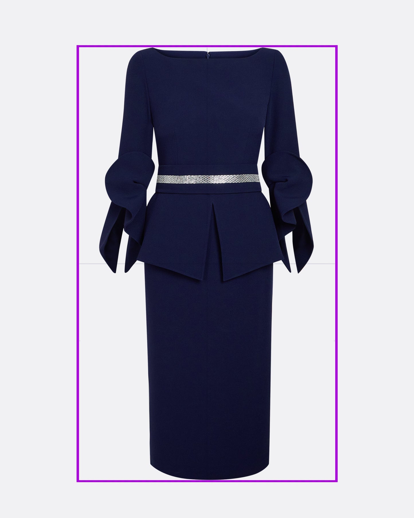 Alondra Azurite Blue Midi Dress