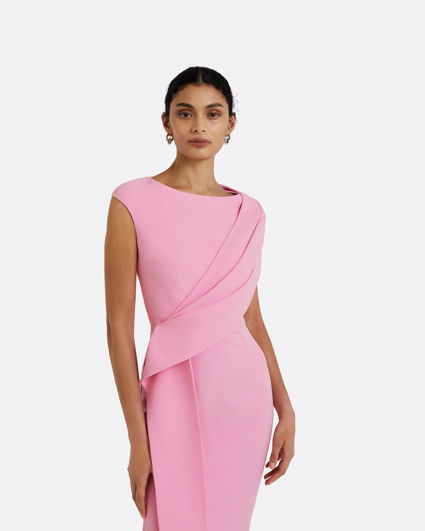 Regina Begonia Pink Midi Dress