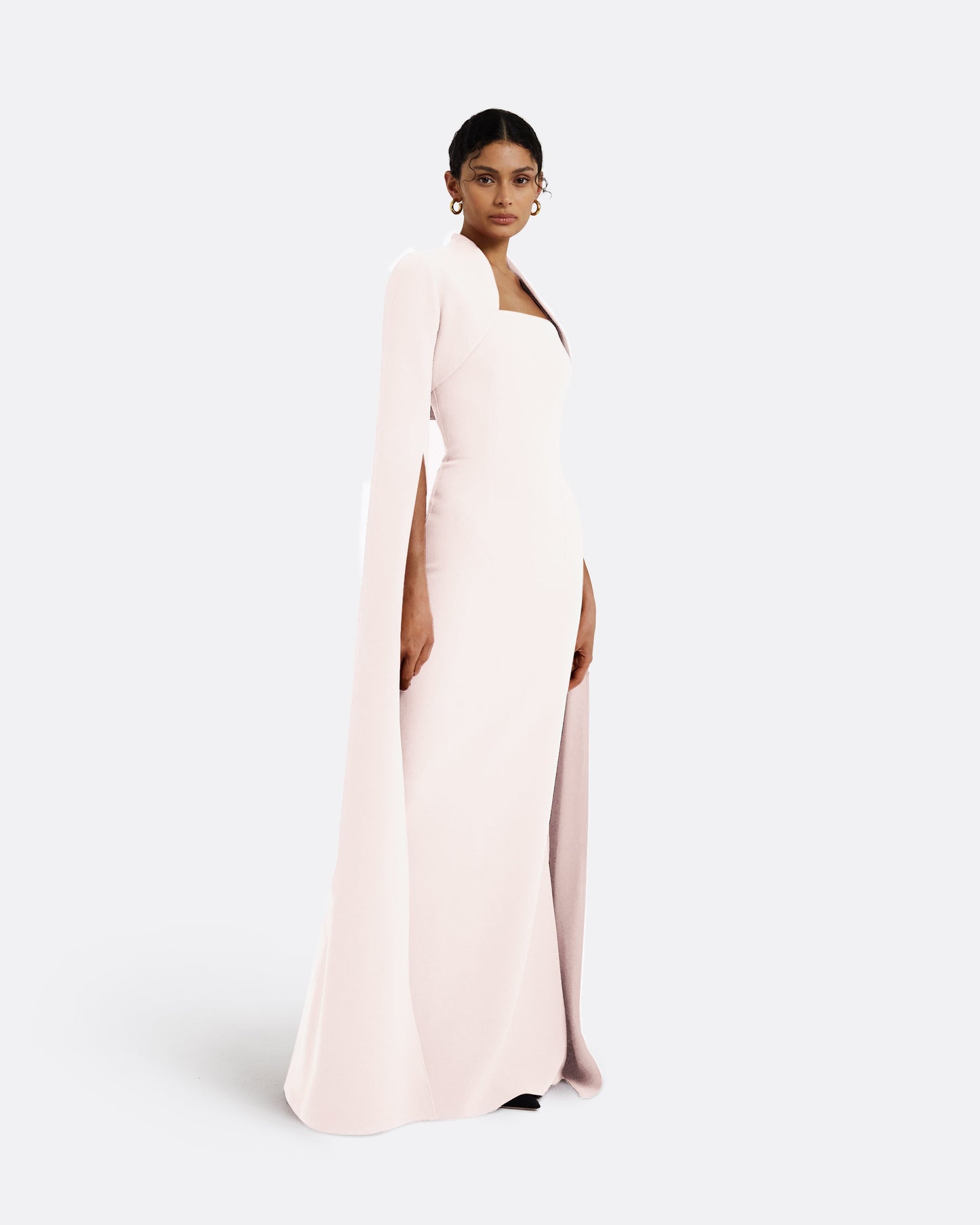 Amari Pale Pink Bolero With Soshin Dress