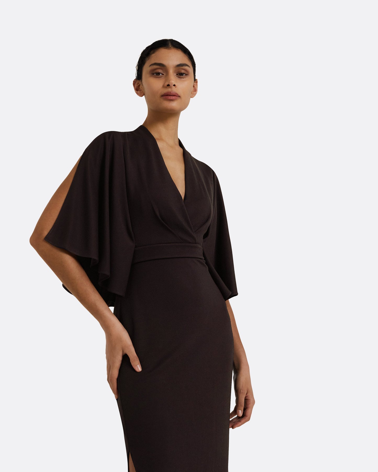 Oro Dark Mocha Long Dress