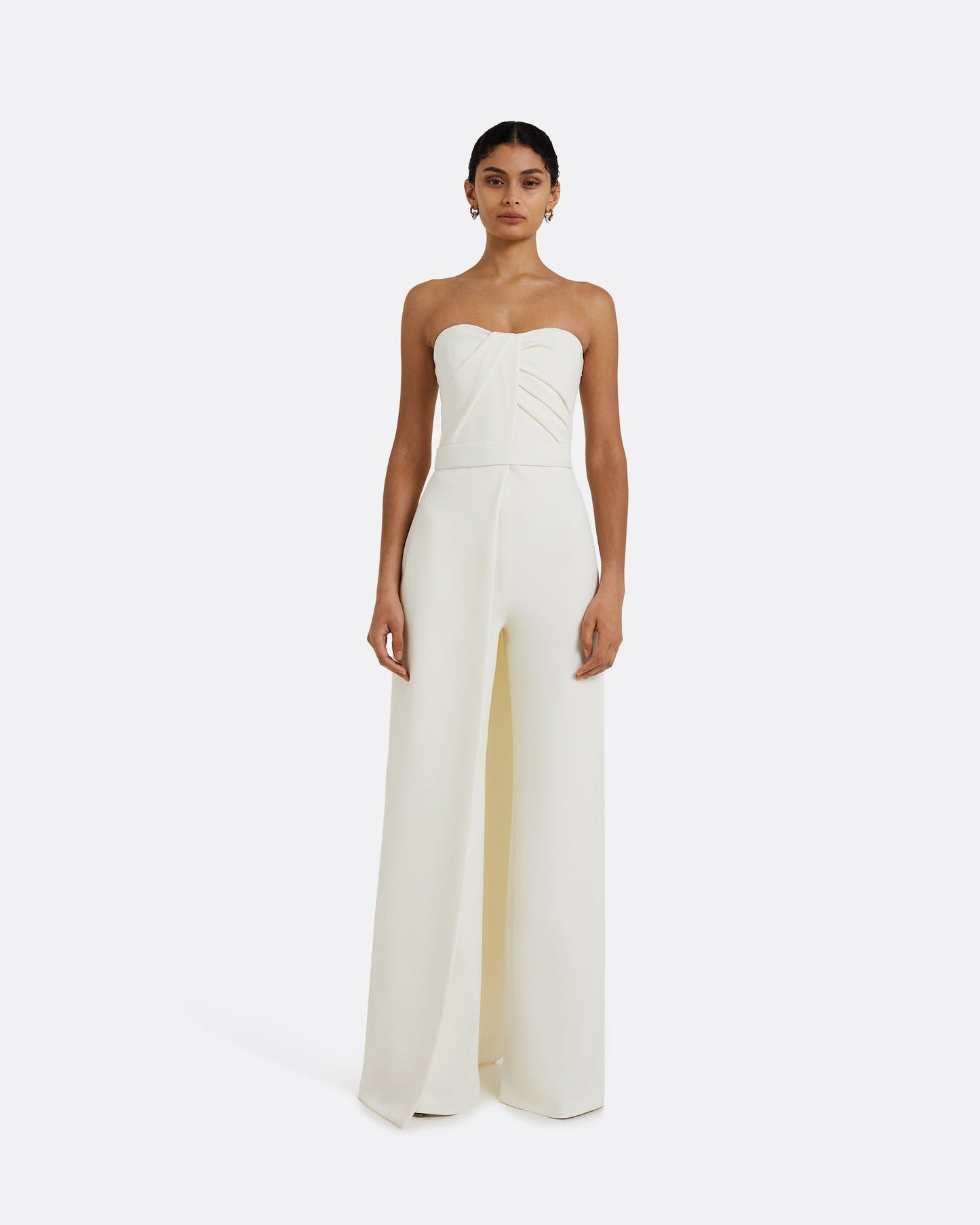 Remi Strapless Jumpsuit Ivory