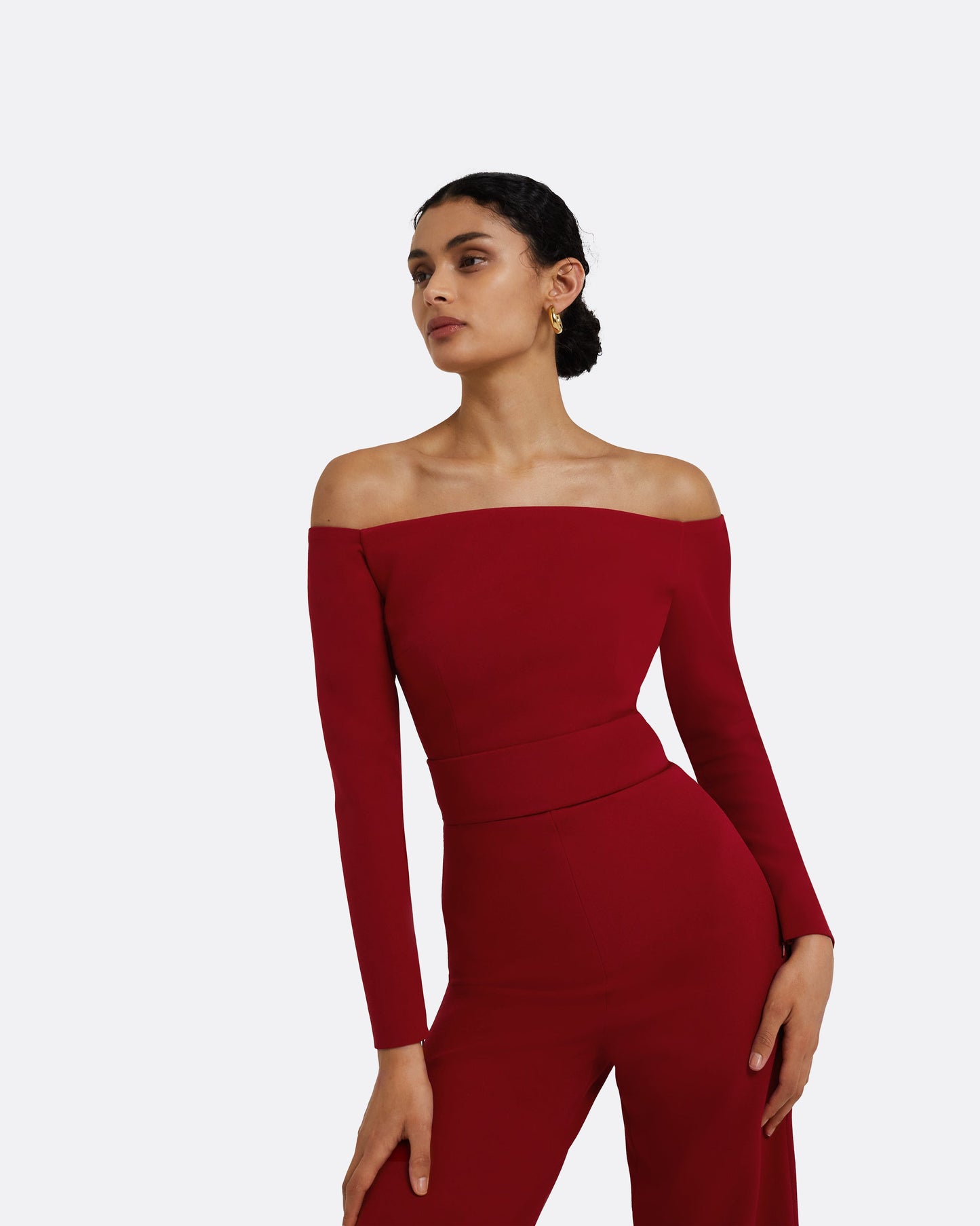 Veasna Azalea Red Jumpsuit