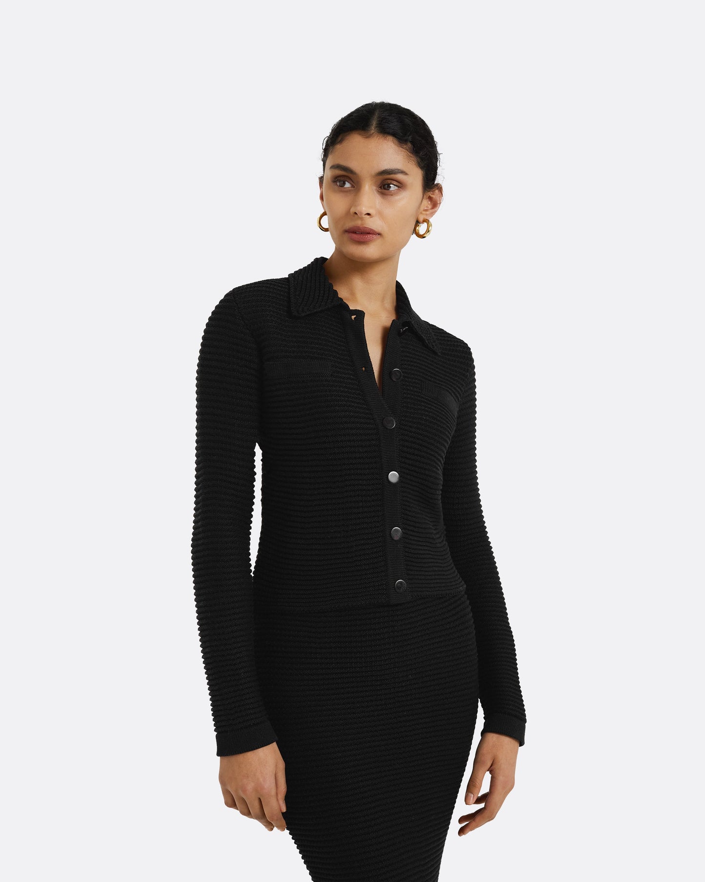 Artemis Black Crochet Jacket