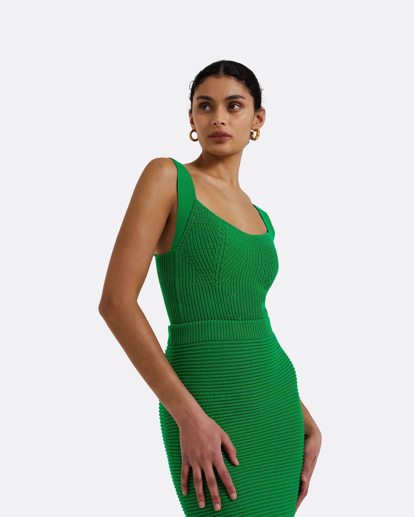 Amal Emerald Crochet Top