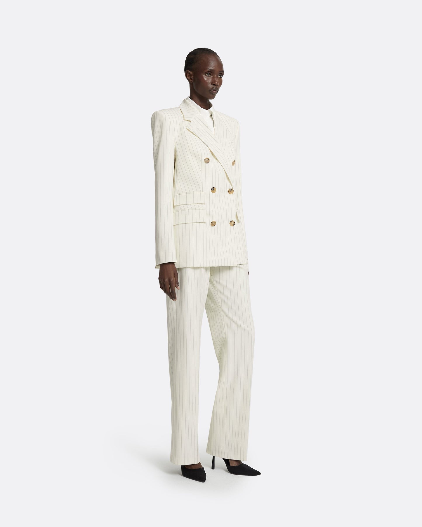 Ellan Ivory Pinstripe Jacket
