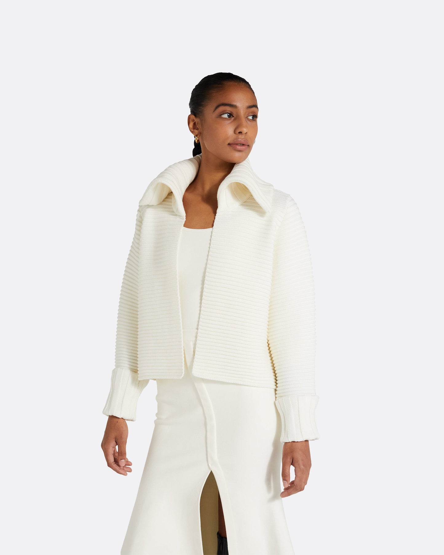 Mirielle Ivory Knit Cadigan