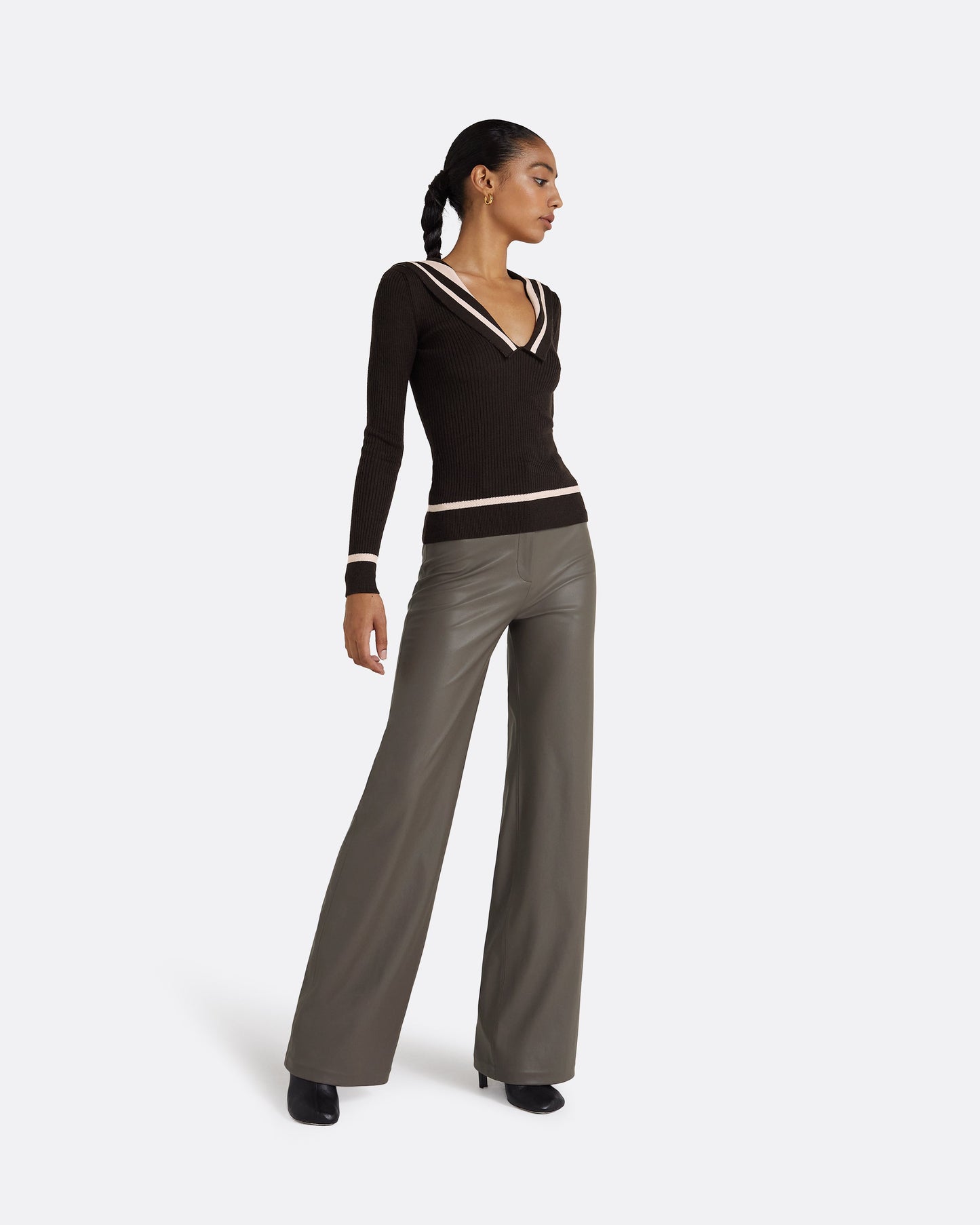 Odette Dark Mocha & Powder Knit