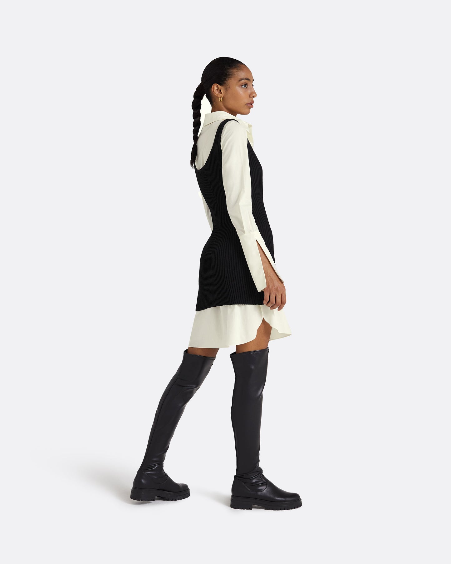 Cindy Black Knit Dress