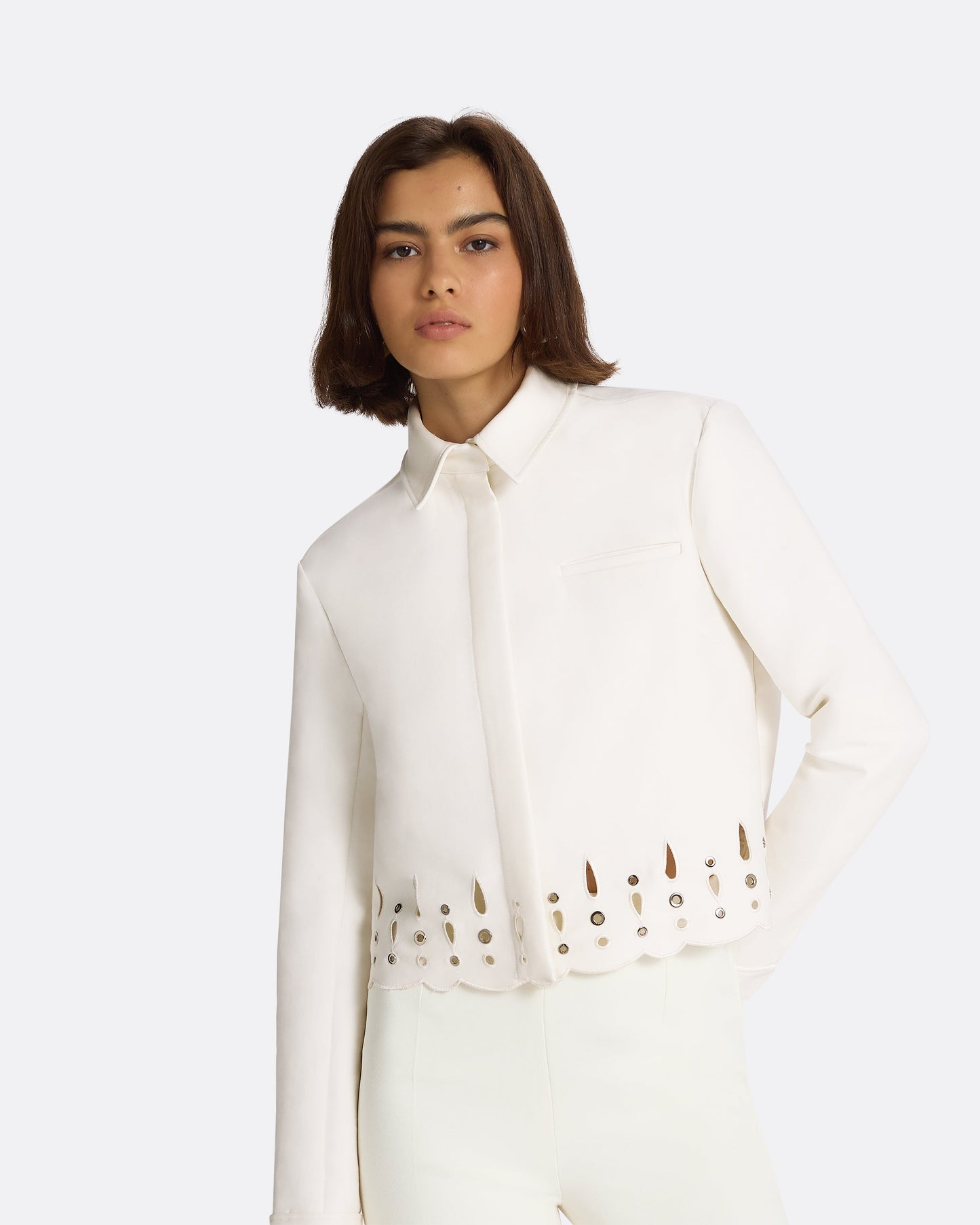Paulinaz Ivory Jacket
