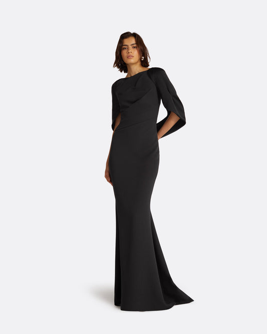 Ines Black Long Dress