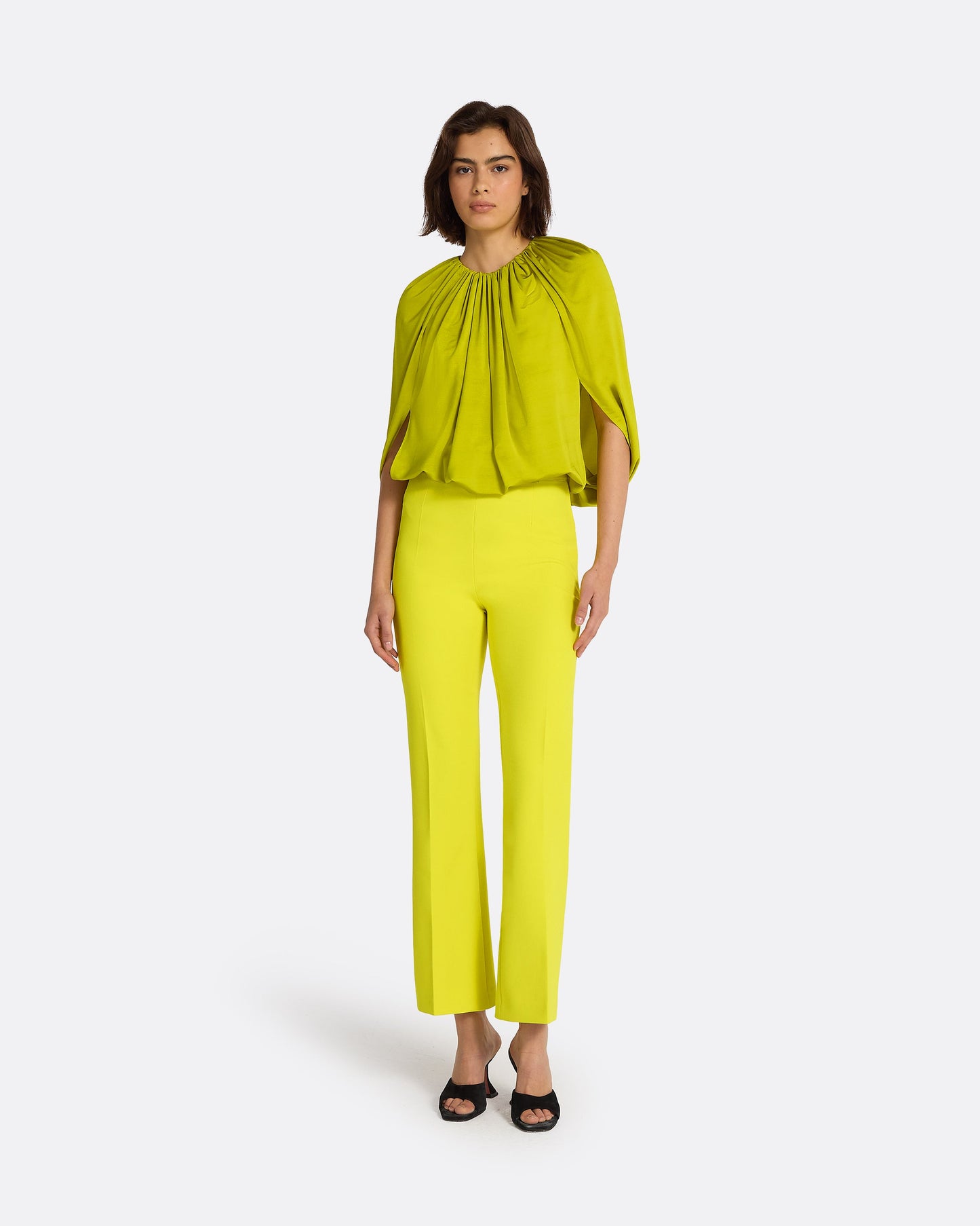 Mari Chartreuse Trousers