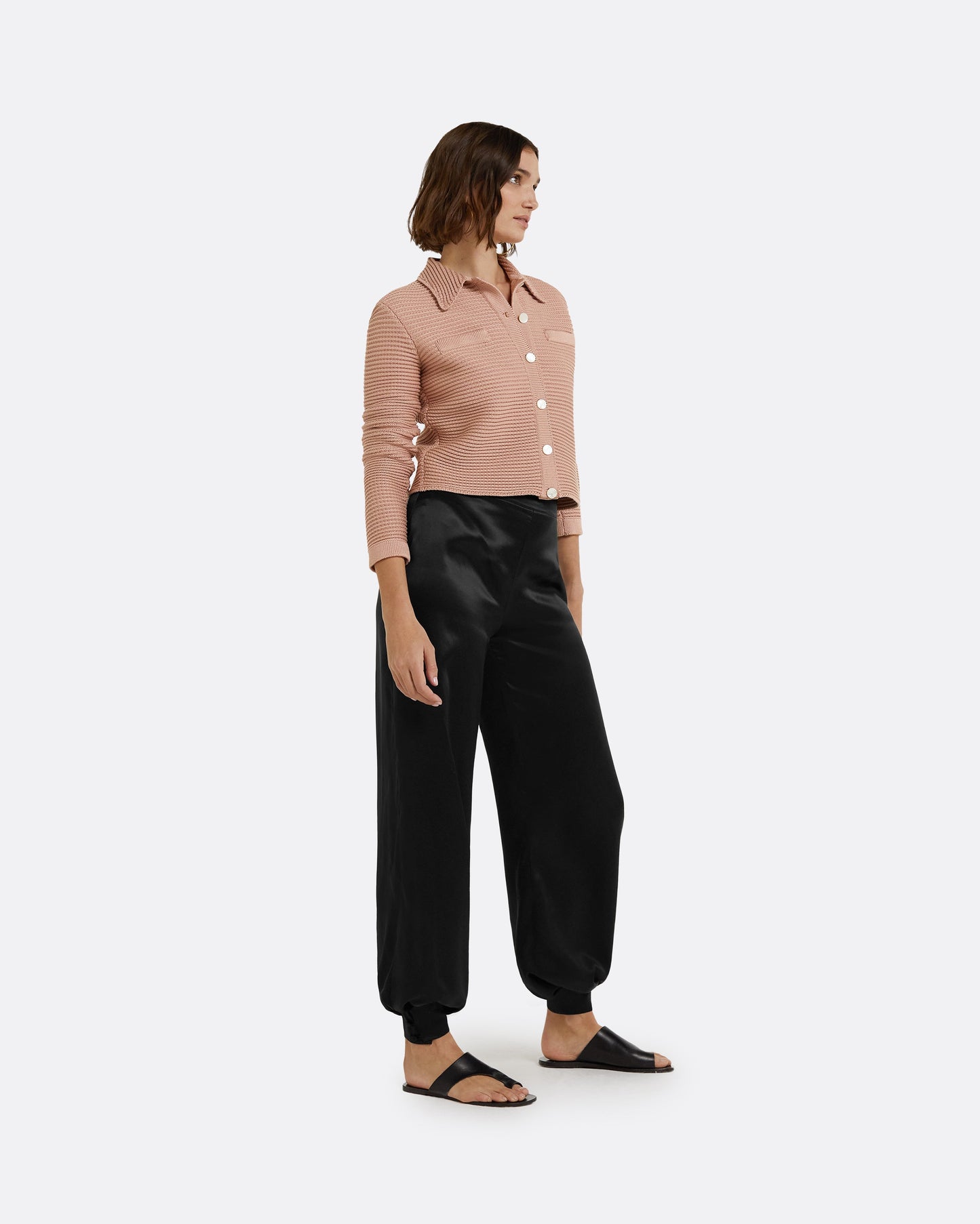 Artemis Old Rose Crochet Jacket