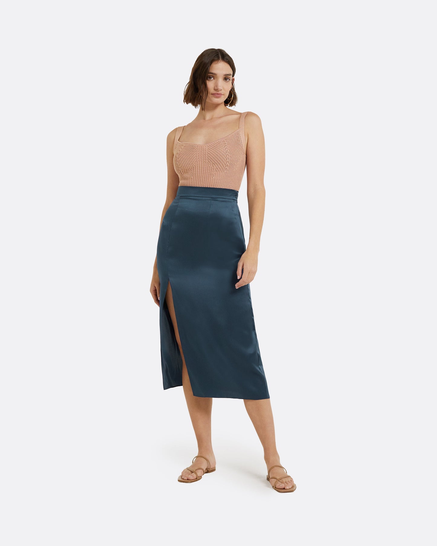 Amal Old Rose Crochet Top